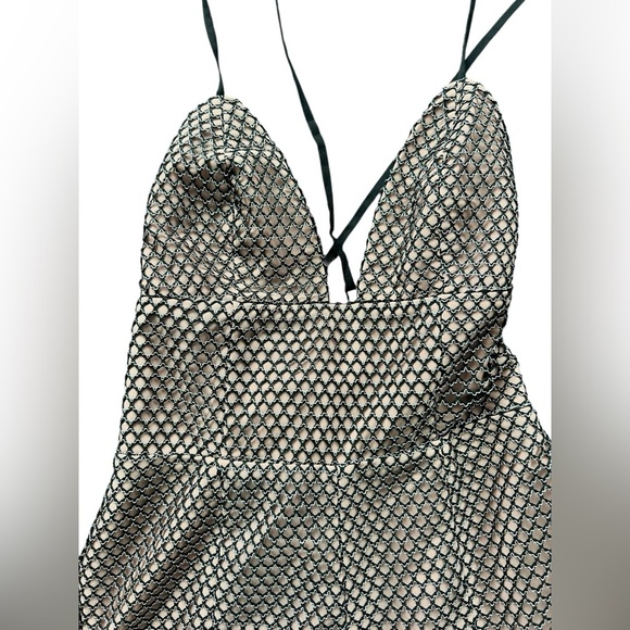 Revolve NBD Salt Shaker Romper Black and Silver XS NWT - Picture 5 of 12